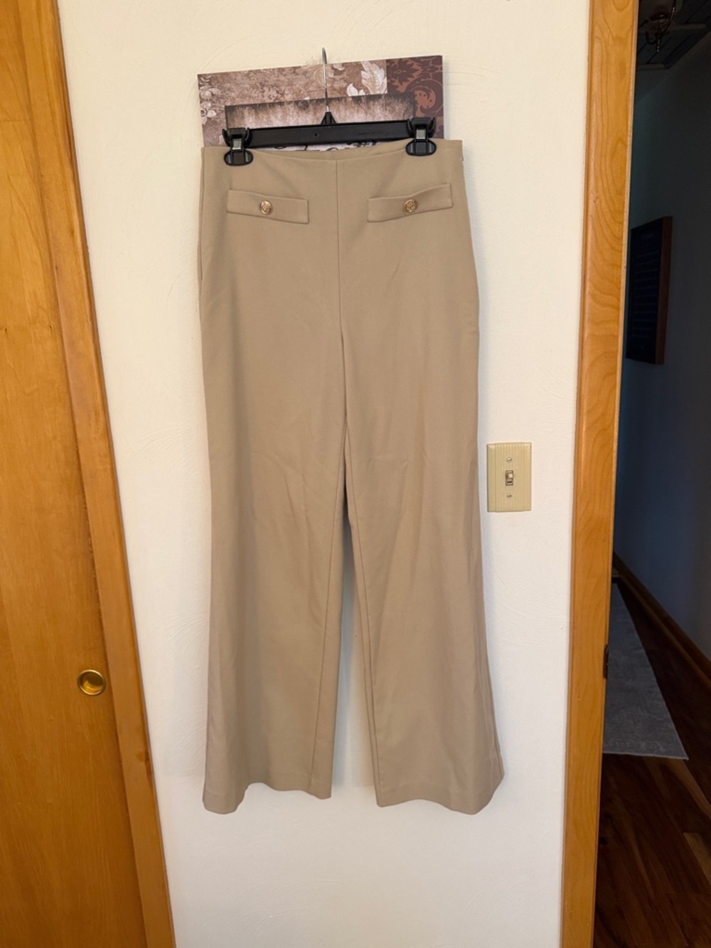 Loft tan trousers.